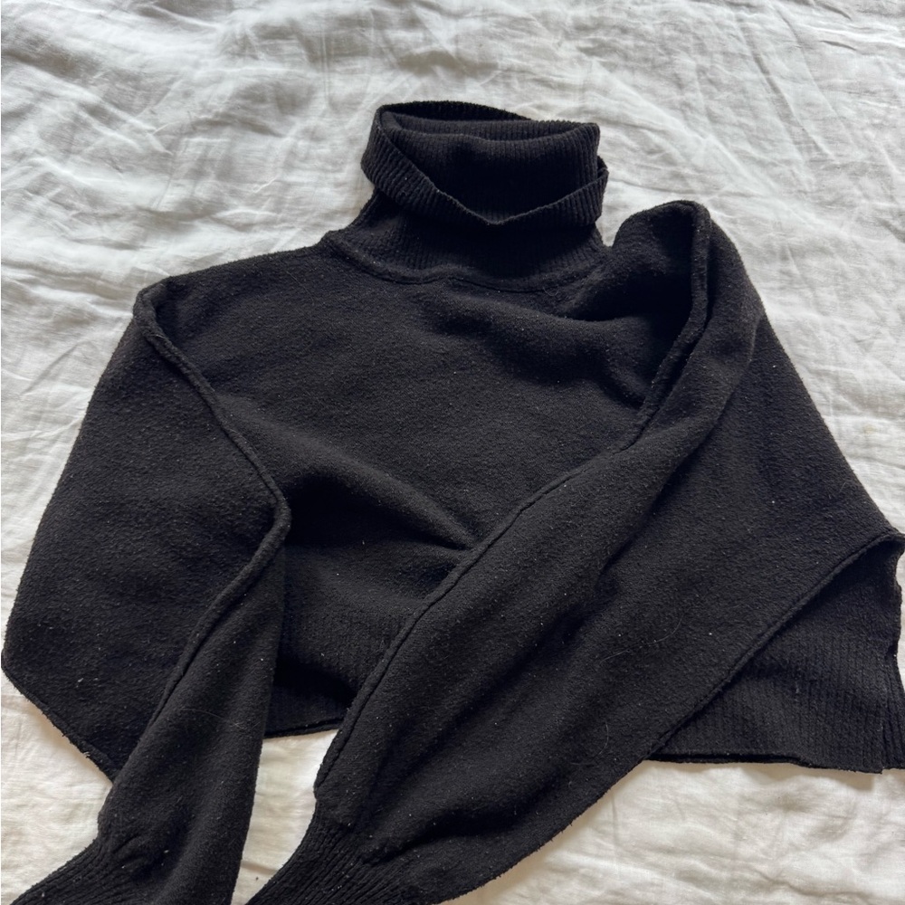 Urban Outfitters Black Cowl Turtleneck Sweater